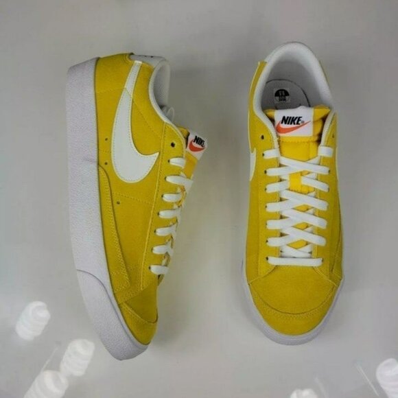 SIZE  8 MEN\'S NIKE BLAZER LOW \'77 SUEDE YELLOW DA7254-700 main image 7